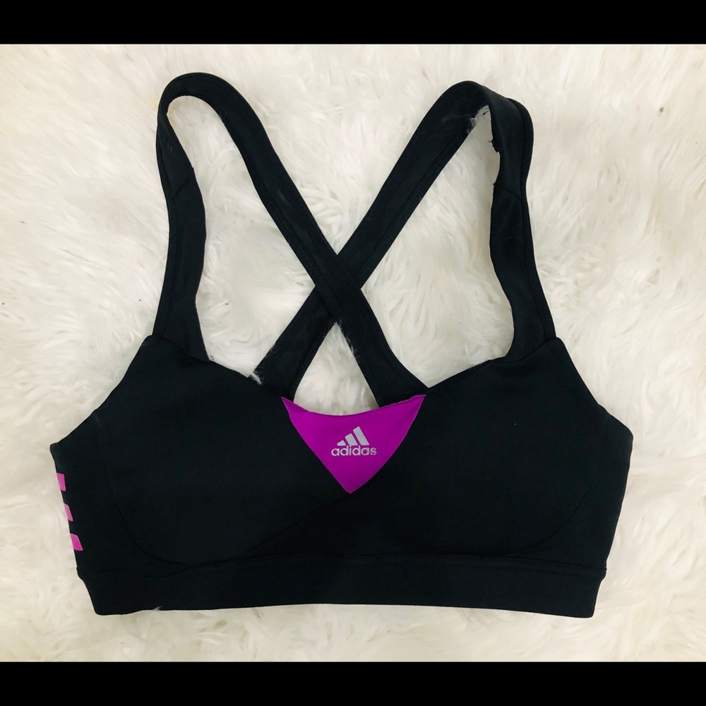 Adidas Black sports bra